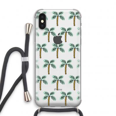 Paradise: iPhone X Transparant Hoesje met koord