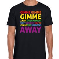 Gay Pride t-shirt met tekst - heren - zwart - Man after midnight - LHBTI