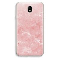 Roze marmer: Samsung Galaxy J7 (2017) Transparant Hoesje