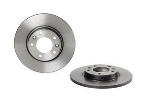 Remschijf COATED DISC LINE BREMBO, Remschijftype: Massief, u.a. für Citroën, Peugeot, Opel, Vauxhall, Toyota, DS