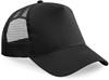 Beechfield CB640B Junior Snapback Trucker - Black/Black - One Size