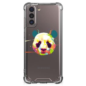 Samsung Galaxy S21 Stevig Bumper Hoesje Panda Color