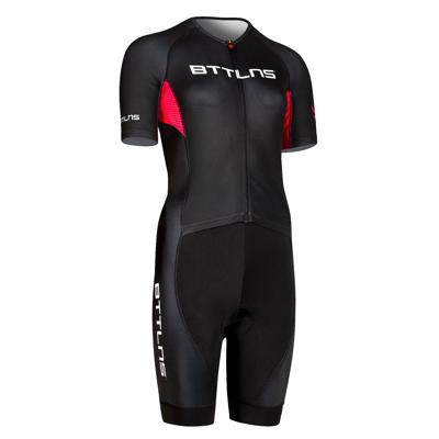 BTTLNS Chimera 1.0 basic trisuit korte mouw zwart/roze dames