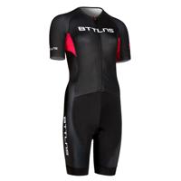 BTTLNS Chimera 1.0 basic trisuit korte mouw zwart/roze dames