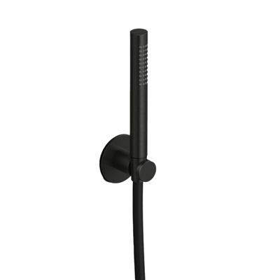 Hotbath Ace Handdoucheset - staafhanddouche - wandsteun - 150cm - doucheslang - zwart geborsteld PVD AC443MBP