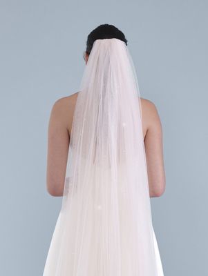 Poirier S46-300-1-Blush Sluier - 300 cm