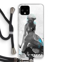 I will not feel a thing: Pixel 4 Transparant Hoesje met koord