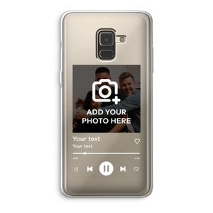 Music Player: Samsung Galaxy A8 (2018) Transparant Hoesje