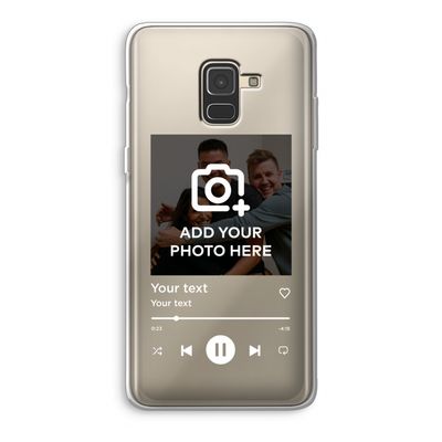 Music Player: Samsung Galaxy A8 (2018) Transparant Hoesje
