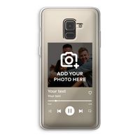 Music Player: Samsung Galaxy A8 (2018) Transparant Hoesje