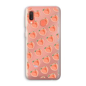 Just peachy: Samsung Galaxy A20e Transparant Hoesje