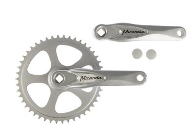 Miranda  alfa 1 crankstel 46t 3/32“, zilver