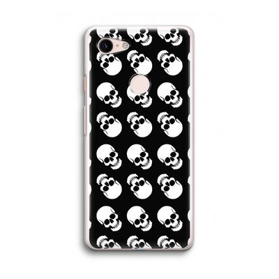 Musketon Skulls: Google Pixel 3 Transparant Hoesje