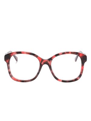 Chloé Kids lunettes de vue à monture effet écaille de tortue - Rouge