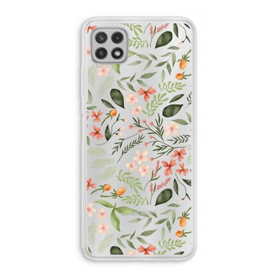 Sweet little flowers: Samsung Galaxy A22 4G Transparant Hoesje