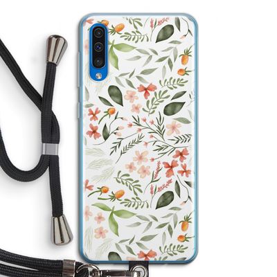 Sweet little flowers: Samsung Galaxy A50 Transparant Hoesje met koord