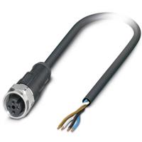 Phoenix Contact 1550740 Sensor/actuator connector, geassembleerd M12 Aantal polen (sensoren): 4 Bus, haaks 10.00 m 1 stuk(s)