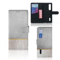 OPPO Find X2 Pro | Book Style Case | Wood Concrete