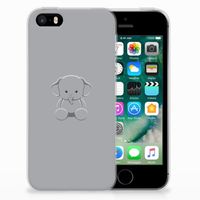 Apple iPhone SE | 5S Telefoonhoesje met Naam Grijs Baby Olifant