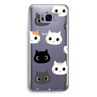 Katten: Samsung Galaxy S8 Plus Transparant Hoesje