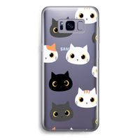 Katten: Samsung Galaxy S8 Plus Transparant Hoesje Katten: Samsung Galaxy S8 Plus Transparant Hoesje