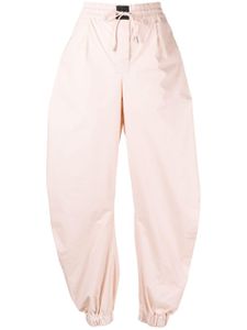 The Attico pantalon de jogging en coton à coupe fuselée - Rose