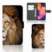 Samsung Galaxy A10 | Telefoonhoesje | Met pasjeshouder | Leeuw
