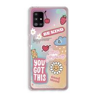 Positivity: Samsung Galaxy A51 5G Transparant Hoesje