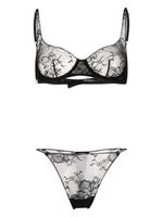 Oséree lingerie en dentelle à fleurs (lot de deux) - Noir - thumbnail