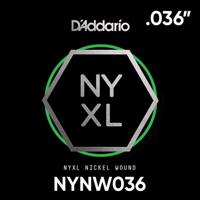 D'Addario NYNW036 NYXL Nickel Wound Elektrische Losse Snaar .036