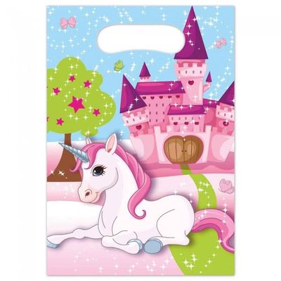 Unicorn Fantasy Uitdeelzakjes (6st)