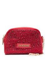 Love Moschino trousse de toilette à ornements en cristal - Rouge