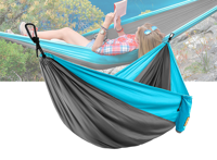 Travel Parachute Lichtgewicht Hangmat - Blauw - thumbnail