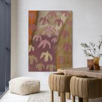 Urban Cotton Wandkleed 'A Birds View' 145 x 190cm in Frame - black