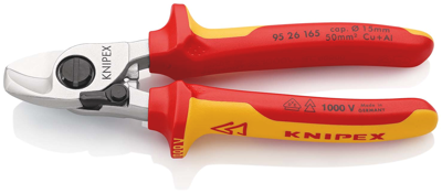 Knipex kabelschaar met openingsveer | geïsoleerd | meer-componentengrepen | vde-getest - 95 26 165 sb Knipex kabelschaar met openingsveer | geïsoleerd | meer-componentengrepen | vde-getest - 95 26 165 sb