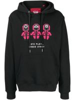 Mostly Heard Rarely Seen 8-Bit hoodie Pink Trio à lien de resserrage - Noir