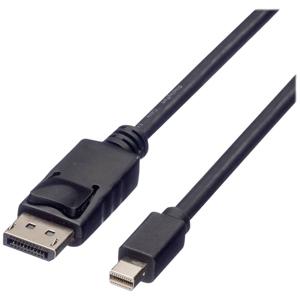 ROLINE GREEN DisplayPort kabel, DP Male - Mini DP Male, TPE, zwart, 2 m