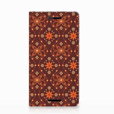 Nokia 2.1 2018 | Hoesje met Magneet | Batik Brown Nokia 2.1 2018 | Hoesje met Magneet | Batik Brown