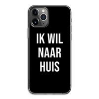 Ik wil naar huis - Zwart: iPhone 11 Pro Transparant Hoesje