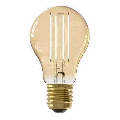 Leen Bakker - Calex Smart LED-standaardlamp - 7W - Glas - Goudkleurig - 6x6x10.5 Cm