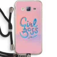 Girl boss: Samsung Galaxy J3 (2016) Transparant Hoesje met koord