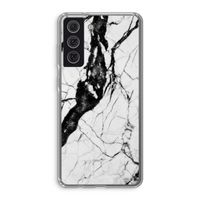 Witte marmer 2: Samsung Galaxy S21 FE Transparant Hoesje