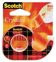 Scotch Plakband Crystal ft 19 mm x 7,5 m, blister met 1 afroller met 1 rolletje - thumbnail