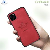 PINWUYO schokbestendige waterdichte volledige dekking PC + TPU + huid beschermende case voor iPhone XI 2019 (rood)