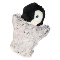 Nature Planet Pluche handpop knuffel pinguin - 22 cm - poppenkast speelgoed