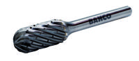 Bahco Stiftfrees | hardmetaal | met cilindervormige ronde kop | voor hooggelegeerd staal | 10 mm x 20 mm x 6 mm - C1020S06