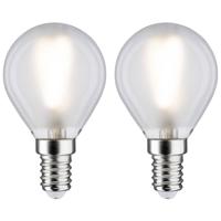 Paulmann 28638 LED-lamp Energielabel G (A - G) E14 3 W Warmwit (Ø x h) 45 mm x 78 mm 2 stuk(s)