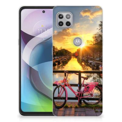 Motorola Moto G 5G | Silliconen Back Cover | Amsterdamse Grachten