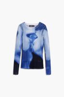 Lange mouwen kus T-shirt - BLUE - L