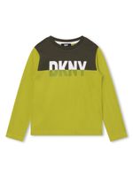 Dkny Kids sweat colour block à logo imprimé - Vert